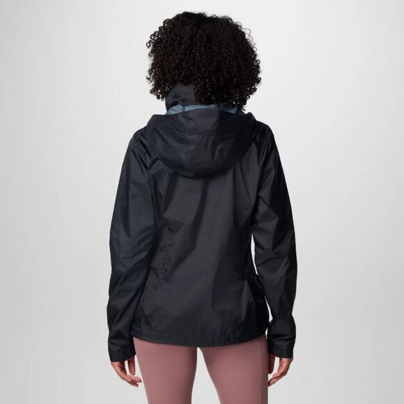 Columbia Sportswear Company Hooded Rain Jacket Black Women's Size Small - Picture 2 of 13